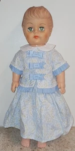 1950's Vintage Eegee Rubber Doll With Closing Sleepy Eyes 16 Inch Little Girl(W) - Picture 1 of 10