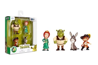 JADA TOYS SET OF 4 DIECAST FIGURES "SHREK" (2001) MOVIE METALFIGS BY JADA 36695