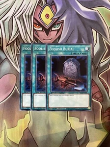 SBCB-EN139 x3 Foolish Burial Common Excellent Condition Yugioh - Picture 1 of 2