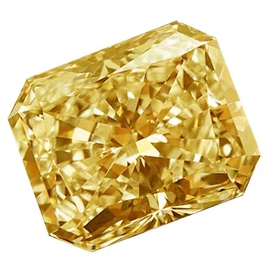 2.15 Ct Fancy Yellow  Radiant Cut VVS1 Diamond Premium Quality Loose Gemstone - Image 1 of 4