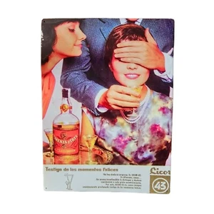 Licor 43 Blechschild Metallschild Deko Blech Schild Aufhängung Likör Bar - Bild 1 von 2