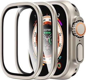 Titanium HD Full Tempered Glass Screen Protector For Apple Watch Ultra 2 49mm - Picture 1 of 5