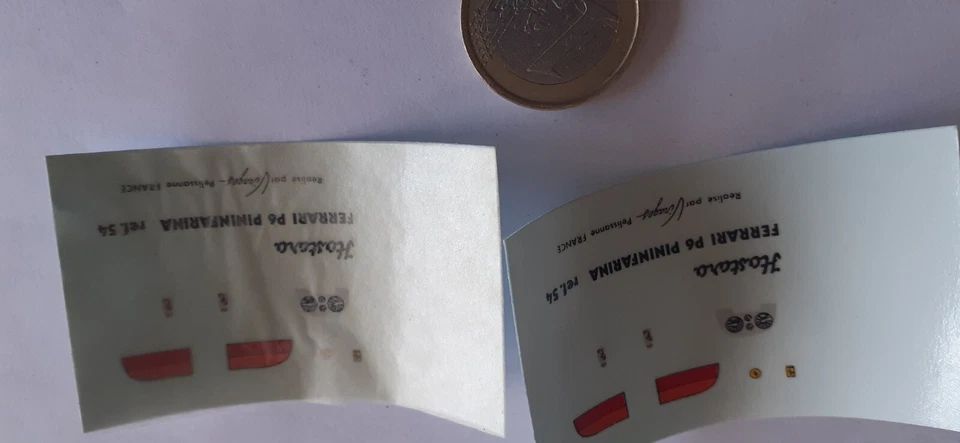 decals decalcomanie blason pininfarina  p6  ferrari 1/43 pose facile - Photo 1/1