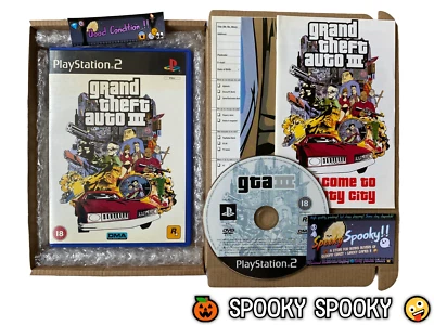 Grand Theft Auto III PS2 - UK PAL GC CIB with Map - Reg - Tracked - Image 1 of 4