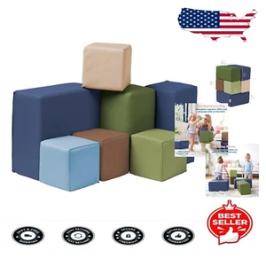 Soft and Safe Toddler Foam Building Blocks – 7-Piece Playset for Little Hands - Picture 1 of 12