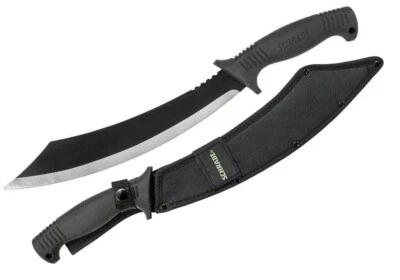 Machete Schrade Full Tang 18" hoja de acero inoxidable mango de goma Foto 1 de 3