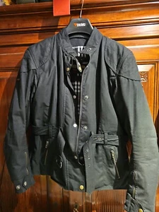 Motorradwachsjacke Modeka, Touringstil, Gr.44, schwarz - Bild 1 von 12