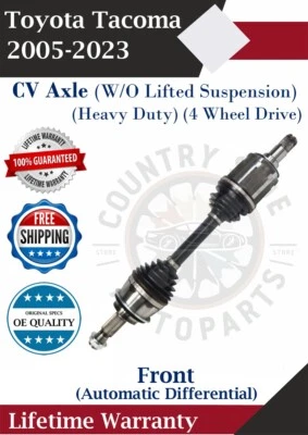 Nuevo eje CV delantero OE para Toyota Tacoma 2005-2023 4x4 HD garantía de por vida Foto 1 de 4