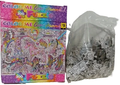 Rompecabezas Lisa Frank 300 piezas Y2K Color Me 18x24” NUEVO rompecabezas sellado caja abierta* Foto 1 de 2