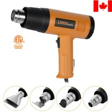 LivingBasics® Air Heat Gun Dual Temperature Paint Stripper DIY Tool + 4 Nozzle