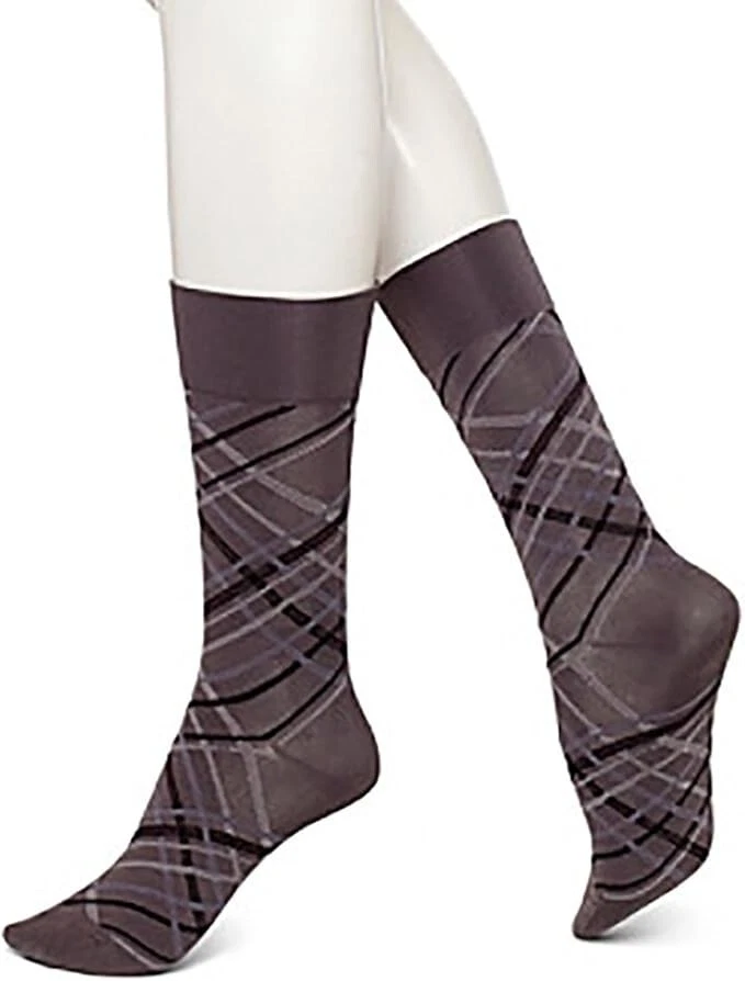 Calcetines Tono Ultra Suave Talla Única Un Par (Grafito Cuadros) Foto 1 de 2