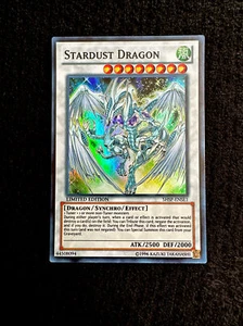 π₯ YUGIOH β’ STARDUST DRAGON β’ SUPER RARE β’ SHSP-ENSE1 β’ LIMITED/E β’ NM π₯ - Picture 1 of 8