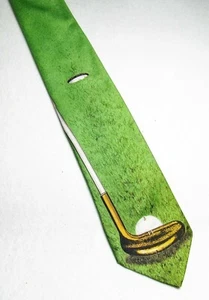 Kneeknocker Golfer Krawatte Vintage 1987 Ralph Marlin - Bild 1 von 5