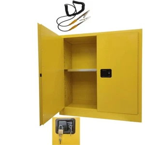 99Gal Flammable Safety Cabinet,Liquid Safety Storage Locker Fireproof Cabinet - Picture 1 of 19