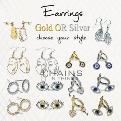 Brincos femininos folheados a ouro ou prata esterlina cristal zircão cravejado de joias - Imagem 1 de 2