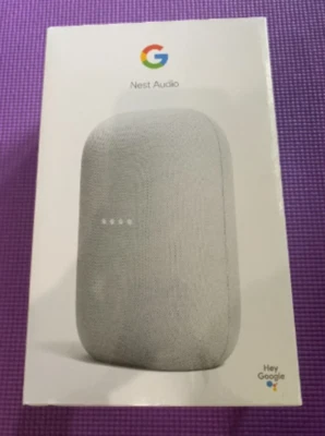 Google Nest Audio Smart Speaker, Bluetooth, WiFi NEW Hey Google Speakers - Image 1 of 4