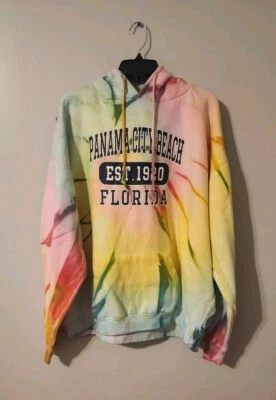 Dye Works Women’s Tie Dye PCB Hooded Sweatshirt Size XL - Image 1 of 3