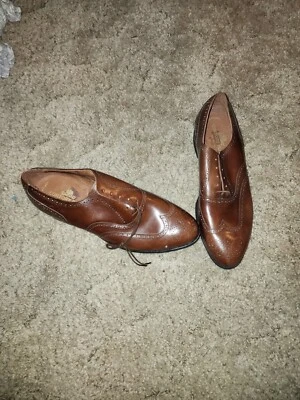 Zapatos de vestir Stafford Executive Comfort Plus de cuero con falda escocesa para hombre talla 14  Foto 1 de 4