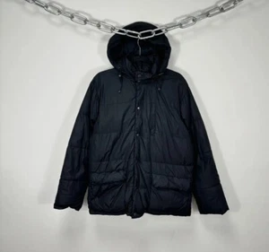 Alberto Aspesi Men’s Black Luxury Hooded Puffer Down Jacket S - Picture 1 of 20