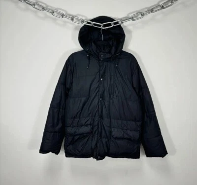 Alberto Aspesi Men’s Black Luxury Hooded Puffer Down Jacket S - Image 1 of 4