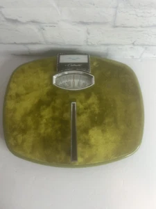 Rare Vintage 1950s Health-O-Meter Continental Yellow Bathroom Scale MidCentury - Picture 1 of 15