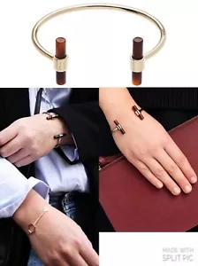 π Mimco New Falkirk Gold Cuff Wrist Bracelet + Dust Bags - Picture 1 of 6