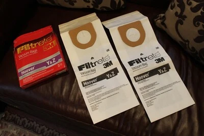 Filtrete 3M Micro Allergen Hoover Y & Z Box Of 2 TWO Vacuum Bags New - Image 1 of 4