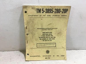TM 5-3895-280-20P. Mixer, Rotary Tiller, Diesel, Rex Chainbelt, Model HDTM. 1969 - Picture 1 of 7