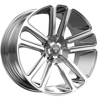 Dub S254 Flex 24x10 5x115 +20mm Chrome Wheel Rim 24" Inch - Image 1 of 4