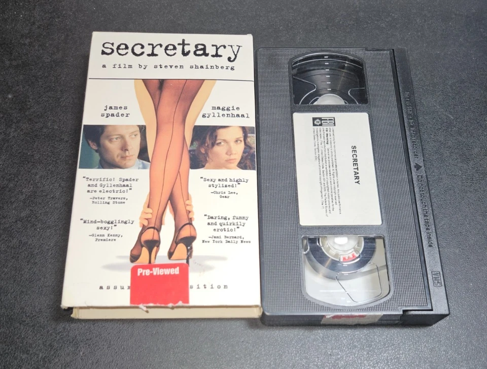 Secretary (VHS, 2002) James Spader Maggie Gyllenhaal Rare Erotic Cult Comedy HTF - Image 1 of 4