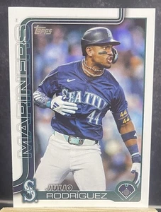 2025 Topps Series 1 Baseball #266 JULIO RODRIGUEZ Seattle Mariners - Foto 1 di 2