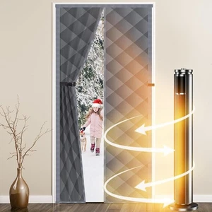 Magnetic Thermal Fits Doors to 30'' x 80'', Gray - Picture 1 of 7