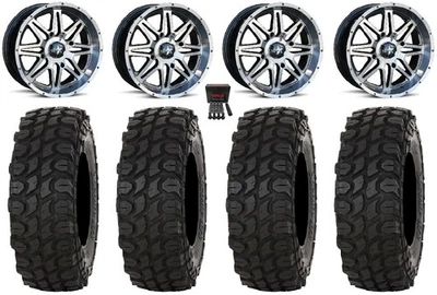 MSA Vibe 14" Wheels Dark Tint 30" XComp ATR Tires Yamaha Viking Wolverine - Imagem 1 de 4