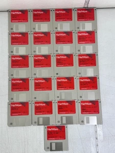 Novell NetWare 3.12 Completo 21 Disquetes Set Sistema Cliente DOS Windows OS2 Ne - Imagen 1 de 10