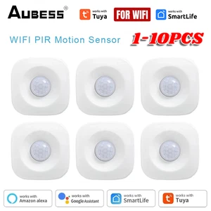 1-10X Tuya WiFi Smart PIR Motion Sensor Smart Alarm Detector For Alexa Google UK - Picture 1 of 16