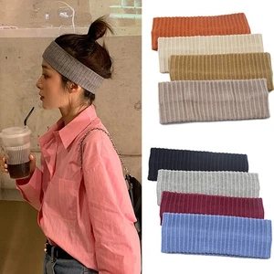 Women's Turban Ribbed Knitted Headbands Winter Warm Headband Head Wrap✔ - Picture 1 of 30