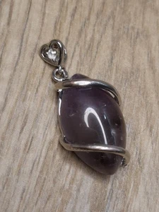 Colgante vintage de piedras preciosas de plata de ley - Imagen 1 de 5