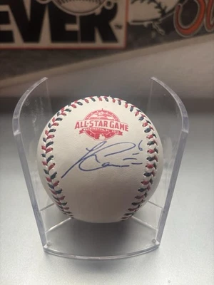 Lorenzo Cain 2018 All Star Game Rawlings Béisbol Milwaukee Brewers Firmado Foto 1 de 4