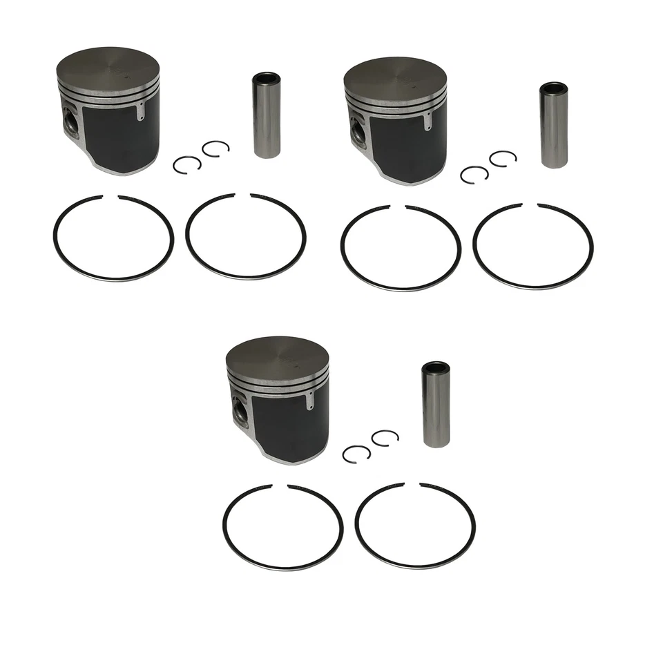 3 SPI Standard Bore Piston Kits for Arctic Cat ZRT 600 fits 1995-2000 66.5mm — 第 1/1 张图片