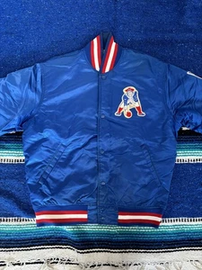 Vintage New England Patriots Jacket Mens Medium NFL Football Starter Satin 90s - Picture 1 of 19