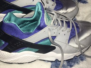 blue suede huaraches