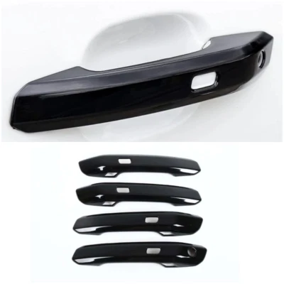 Manija de puerta Smartkey cubierta embellecedor para Audi A4 (B9)/A5 (F5)/Q5 (FY)/SQ5 negro brillante Foto 1 de 2