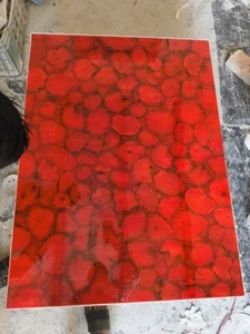 Red Agate Dining Table Top | Agate Geode Countertop | Agate Stone Center Top | - Picture 1 of 6