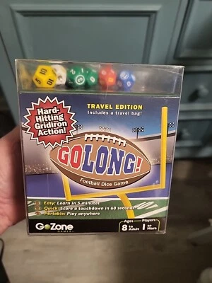 Go Long Football Dice Game Travel Edition By GoZone Games Easy Quick & Portable - Image 1 of 4