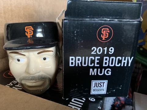 San Francisco SF Giants Bruce Bochy Mug 2019 SGA Ceramic Cup Brand New In Box Cover