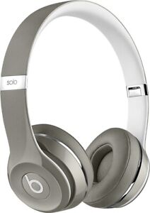 NEW Beats by Dr. Dre Solo2 Silver Luxe Edition Wired On Ear Headphones MLA42AM/A