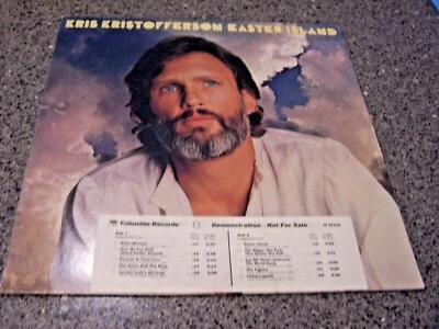 Kris Kristofferson "Easter Island" COLUMBIA DEMO LP JZ 35310 w/ Orig. Inner Slee - Image 1 of 4