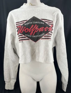 NEW NC State Wolfpack Champion Reverse Weave Cropped Crew Neck Women's M - Picture 1 of 10