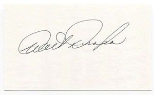 Walt Droppo Signed 3x5 Index Card Autographed MLB Baseball Boston Red Sox - Picture 1 of 2