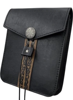 Bolso Cinturón Vintage Medieval Imitación Cuero Retro Edad Media Cinturón Bolsa LARP Juegos con disfraces Foto 1 de 4